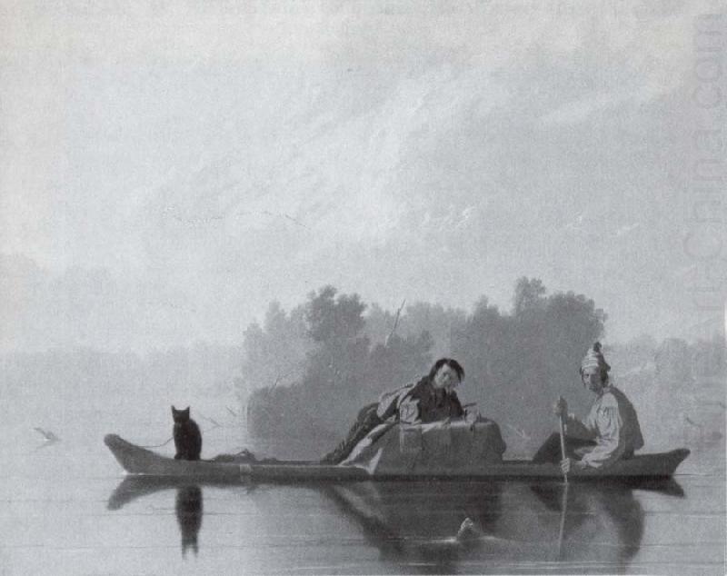George Caleb Bingham Pelzhandler den Missouri hinunterfahrend china oil painting image